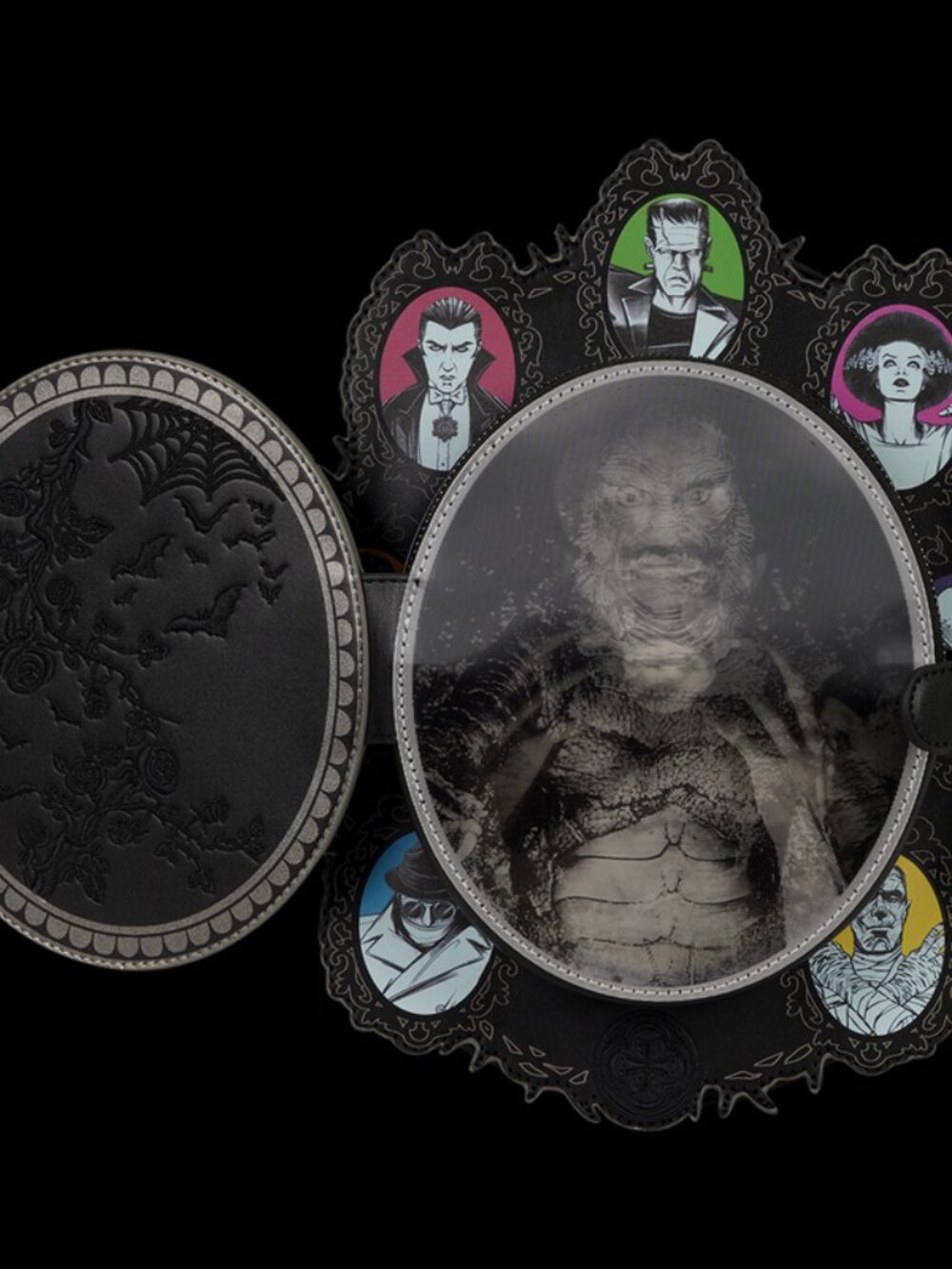 Loungefly Universal Monsters Exclusive Lenticular Cameo Backpack & Wallet NWT - Picture 8 of 16